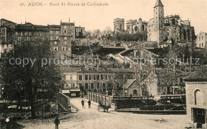 Auch Gers Pont St Pierre et Cathedrale