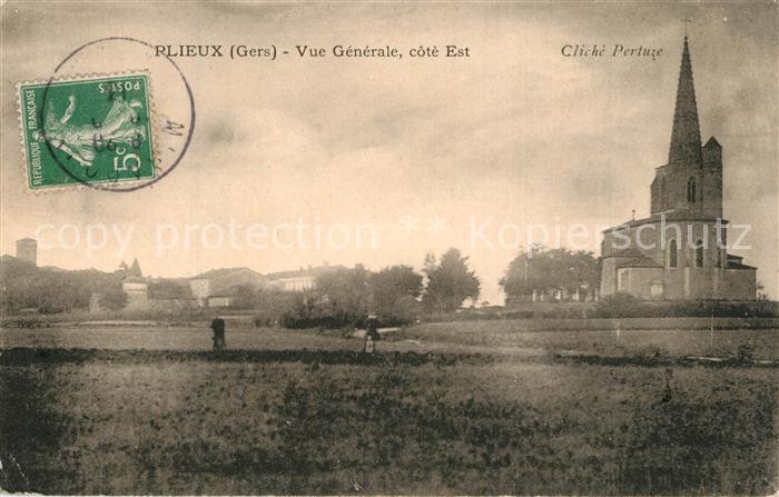 Plieux Vue generale cote Est Cliche Pertuze