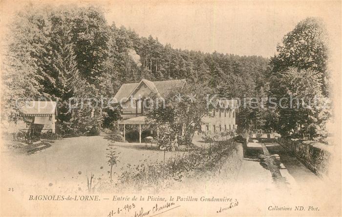 Bagnoles-de-l Orne Entree de la Piscine le Pavillon Gendonniere