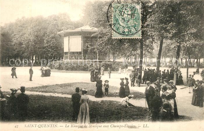 Saint-Quentin 02 Aisne Le Kiosque de Musique aux Champs Elysees