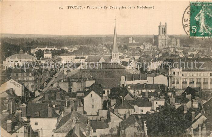 Troyes Aube Panorama Est Vue prise de la Madeleine