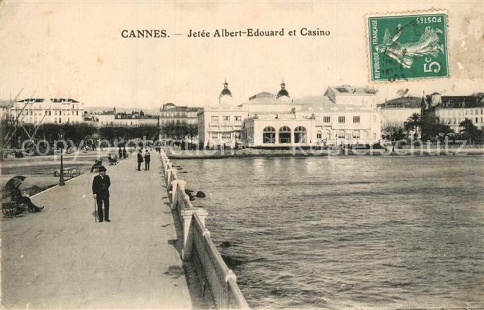 Cannes Alpes-Maritimes Jetee Albert Edouard et Casino