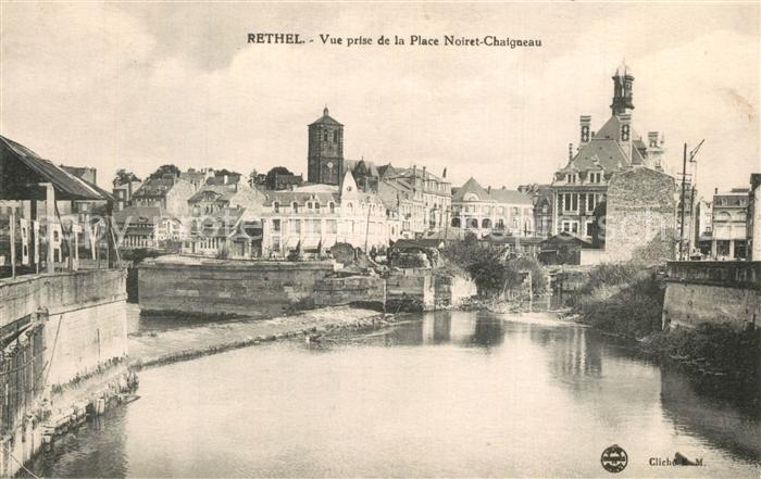 Rethel Ardennes Vue prise de la Place Noiret Chaigneau