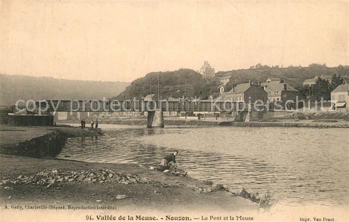 Nouzon Vallee de la Meuse Le Pont et la Meuse