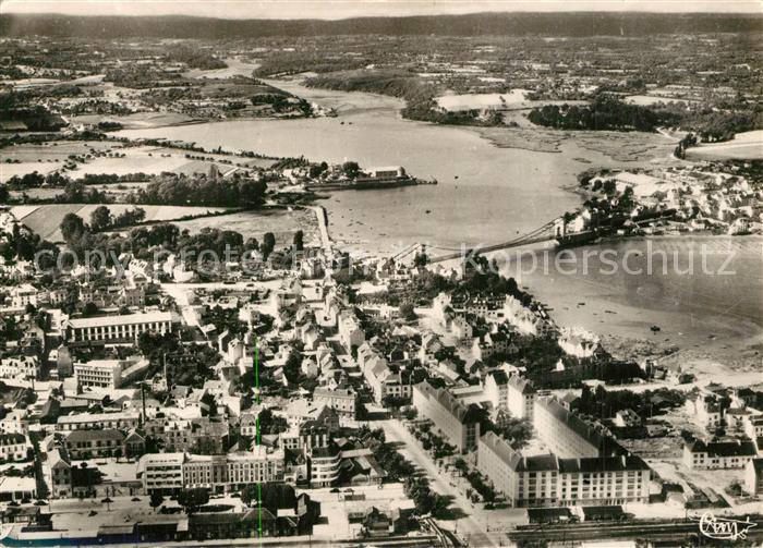 Lorient Morbihan Bretagne Vue aerienne Kerentrech et le Pont susp
