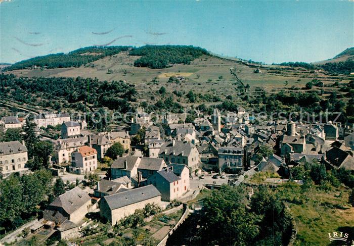 La Canourgue Vue generale aerienne