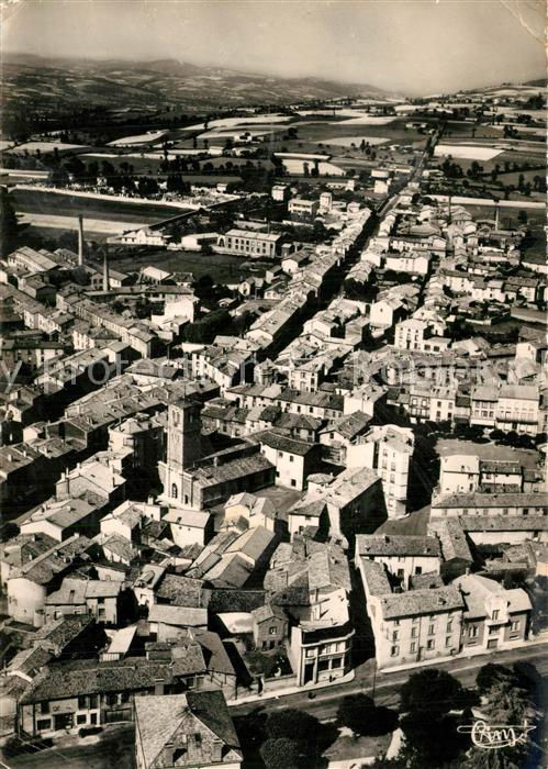 Chazelles-sur-Lyon Vue generale aerienne