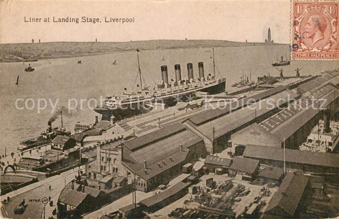 Liverpool Liner at Landing Stage