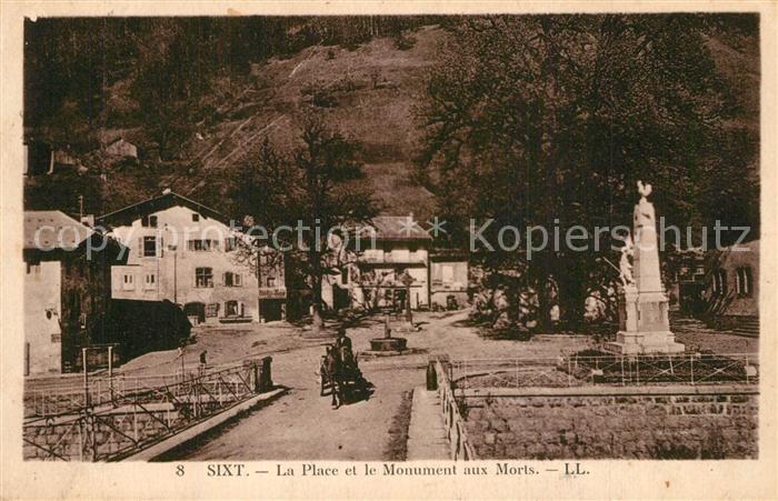 Sixt-sur-Aff Place et Monument aux Morts