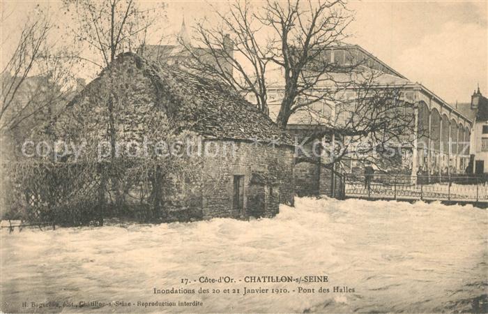 Chatillon-sur-Seine Inondations Pont des Halles