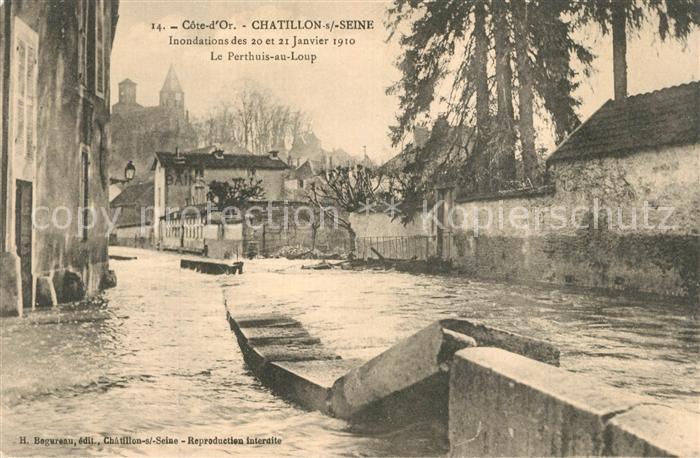 Chatillon-sur-Seine Inondations Perthuis au Loup