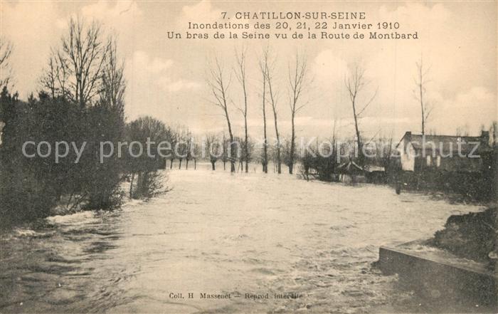 Chatillon-sur-Seine Inondations Route de Montbard