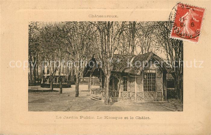 Chateauroux Indre Jardin Public Kiosque et Chalet