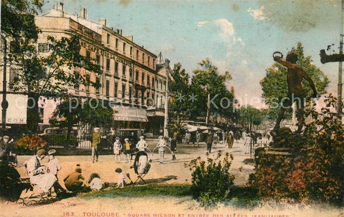 Toulouse Haute-Garonne Square Wilson Allees Jeaun Jaures