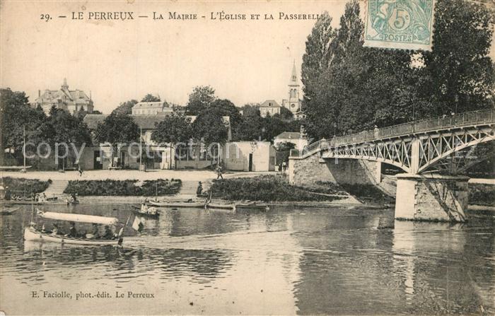 Le Perreux-sur-Marne La Mairie Eglise Passerelle
