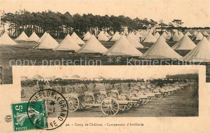 Camp de Chalons Campement d`Artillerie