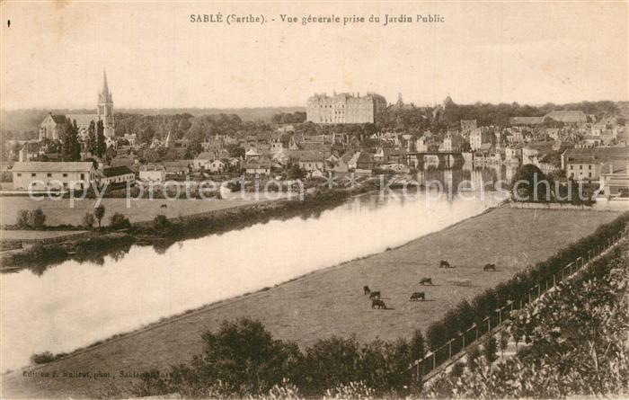 Sable-sur-Sarthe Vue prise du Jardin Public