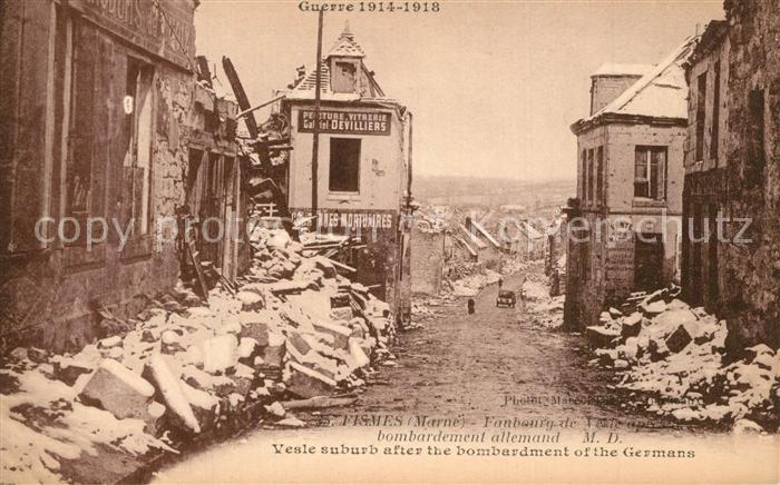 Fismes Guerre 1914-1918