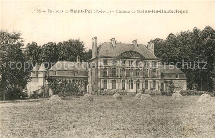 Saint-Pol-sur-Ternoise Chateau de Sains les Hautecloque