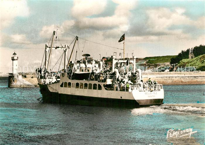 Belle-Ile-en-Mer Leuchtturm Schiff Belle-Isle