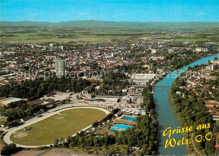 Wels Fliegeraufnahme Messestadt