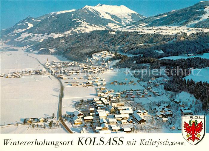 Kolsass Fliegeraufnahme mit Kellerjoch