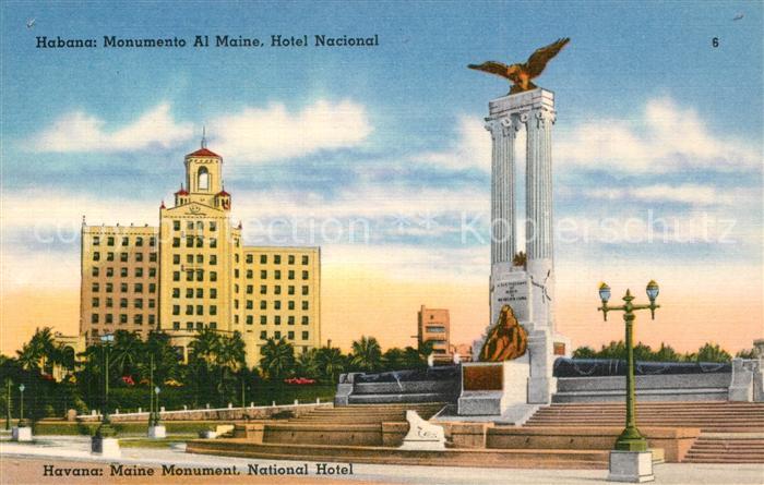 Habana Havana Monumento Al Maine Hotel Nacional