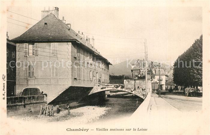 Chambery Savoie Vieilles maisons sur la Leisse