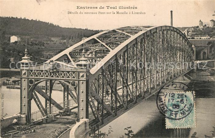 Toul 54 Details du nouveau Pont sur la Moselle a Liverdun