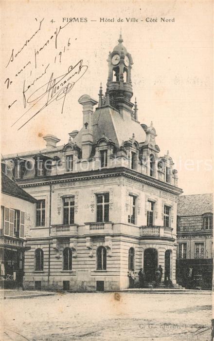Fismes Hotel de Ville Cote Nord