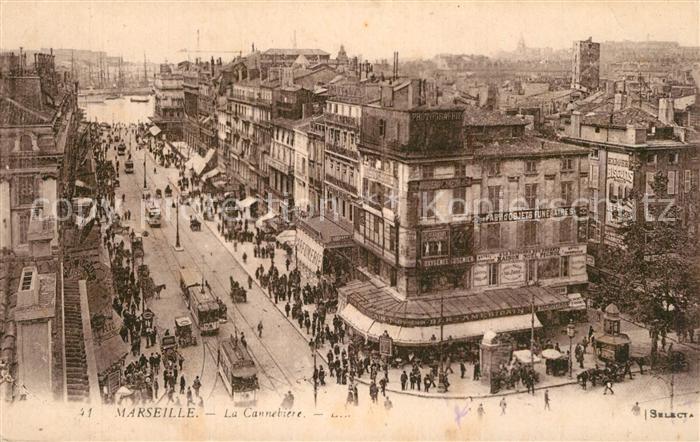 Marseille Bouches-du-Rhone La Cannebiere