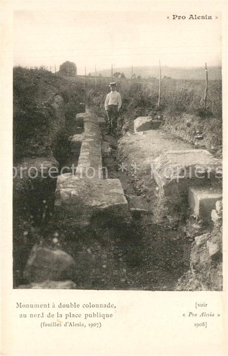 Pro Alesia Monument a double colonnade au nord de