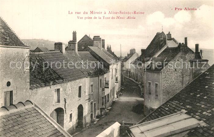 Pro Alesia La rue du Miroir a Alise Sainte Reine Vue prise de la Tour du Musee A