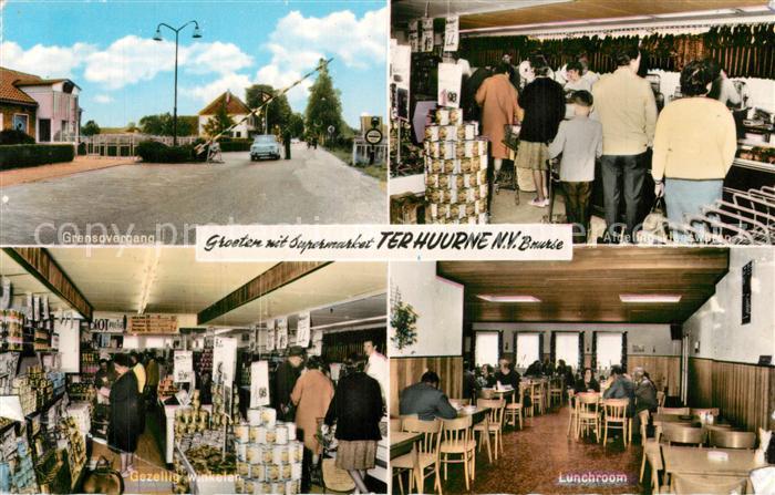 Buurse Grensovergang Supermarket Terhuurne Gezellig winkelar Lunchroom Afdeling