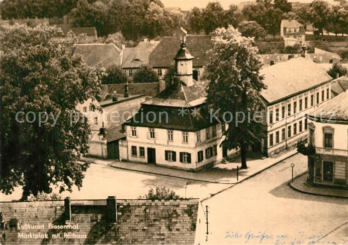 Biesenthal-Bernau Marktplatz mit Rathaus
