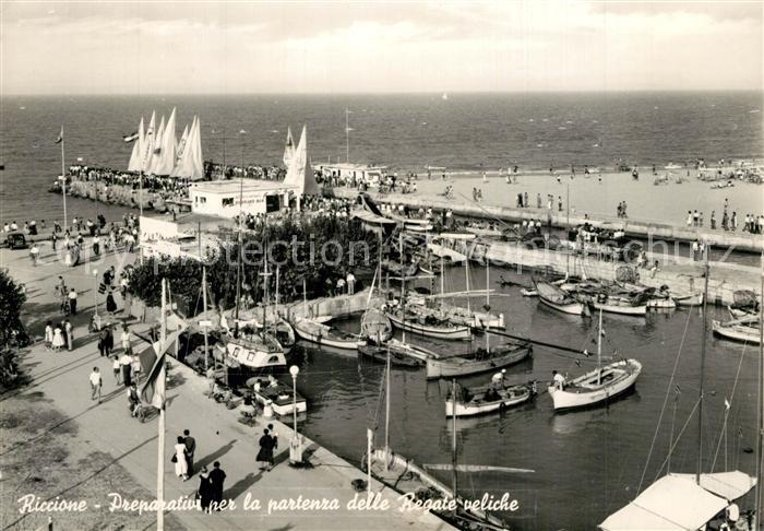 Riccione Preparativi per la partenza delle Regate veliche