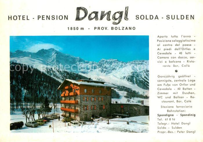 Sulden Solda Hotel Pension Dangl