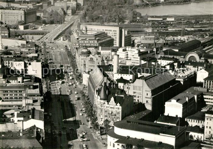 Helsinki Lentovalokuva osasta Mannerheimintietae