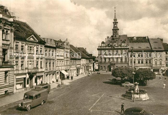 Leipa Boehmen Ceska Lipa Mirove namesti s radnici