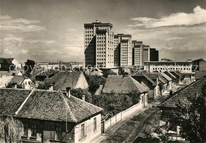 Kladno Hochhaeuser auf der Siegesstrasse