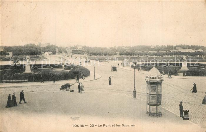 Tours Indre-et-Loire Pont et les Squares