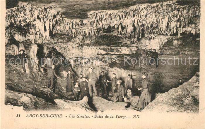 Arcy-sur-Cure Yonne Les Grottes Salle de la Vierge