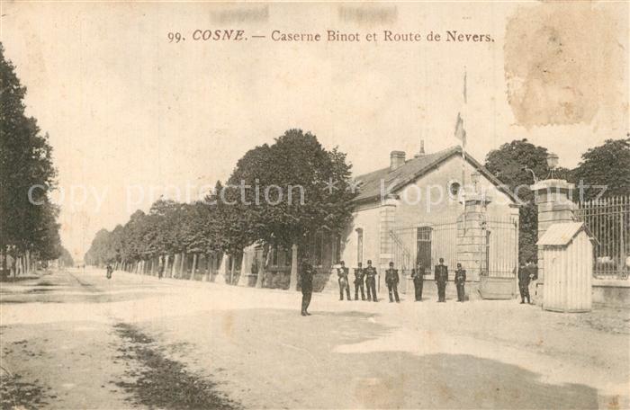 Cosne-Cours-sur-Loire Caserne Binot et Route de Nevers