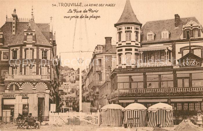 Trouville-sur-Mer Rue de Paris Plage