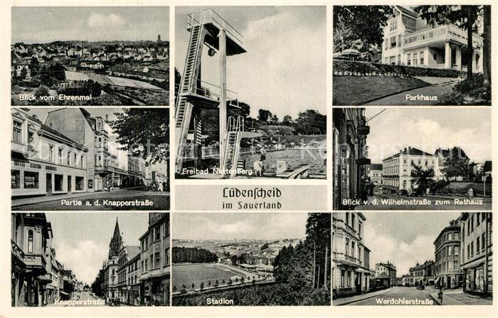 Luedenscheid Ehrenmal Parkhaus Freibad-Nattenberg Knapperstrasse