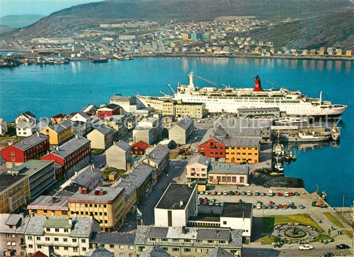 Hammerfest Fliegeraufnahme Hafen