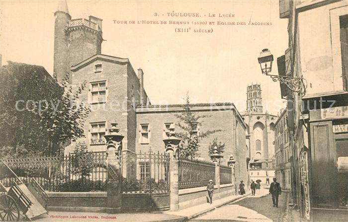 Toulouse Haute-Garonne Le Lycee Tour de l’Hotel de Bernuy et E