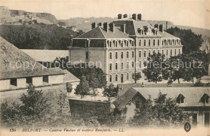 Belfort Alsace Caserne Vauban et anciens Remparts