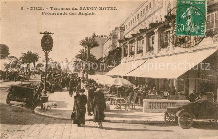 Nice Alpes Maritimes Terrasse du Savoy Hotel Promenade des Anglais