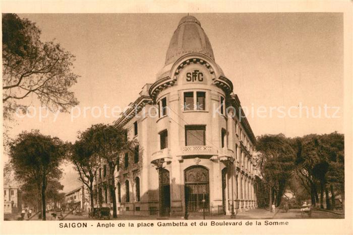 Saigon Angle de la place Gambetta et du Boulevard de la Somme